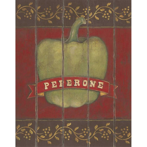 Peperone Gold Ornate Wood Framed Art Print with Double Matting by Marrott, Stephanie