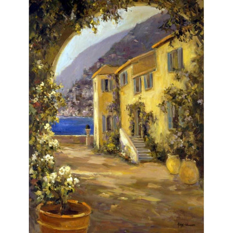 Latin Calm I White Modern Wood Framed Art Print by Stevens, Allayn