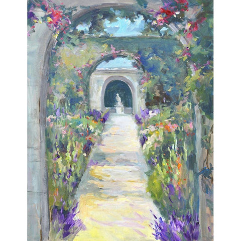 Peaceful Passage Black Modern Wood Framed Art Print by Stevens, Allayn