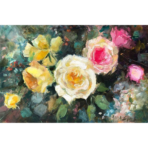 Still Life  4 Black Modern Wood Framed Art Print by Stevens, Allayn