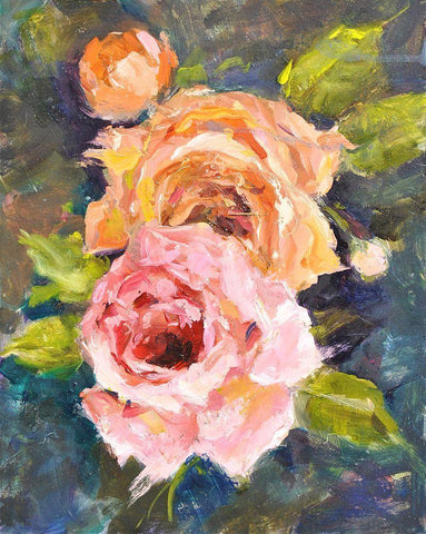 Still Life #2 White Modern Wood Framed Art Print with Double Matting by Stevens, Allayn