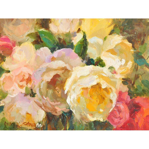 Still Life #3 Black Modern Wood Framed Art Print with Double Matting by Stevens, Allayn