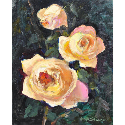 Still Life #7 Black Modern Wood Framed Art Print by Stevens, Allayn