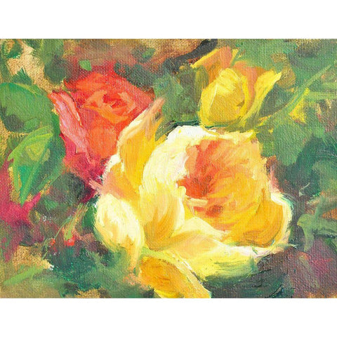 Still Life #11 Black Modern Wood Framed Art Print with Double Matting by Stevens, Allayn
