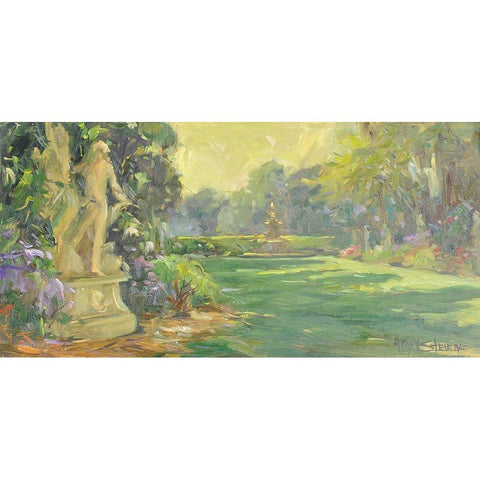 Lake Region Gold Ornate Wood Framed Art Print with Double Matting by Stevens, Allayn