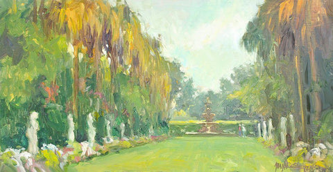 Lake Como #2 White Modern Wood Framed Art Print with Double Matting by Stevens, Allayn