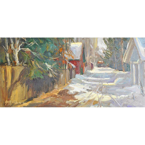 Neighborhood Drive #2 Gold Ornate Wood Framed Art Print with Double Matting by Stevens, Allayn