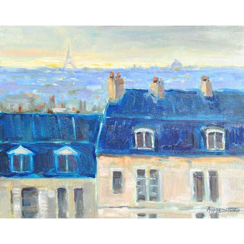 Another View Black Modern Wood Framed Art Print by Stevens, Allayn