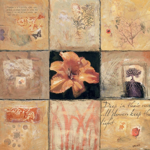 Golden Light 1 Gold Ornate Wood Framed Art Print with Double Matting by Bagnato, Judi