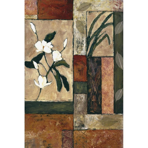 Natures Bounty 4 White Modern Wood Framed Art Print by Bagnato, Judi