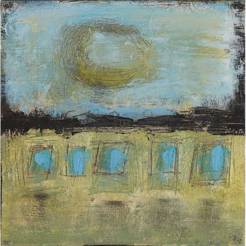 Reconnecting White Modern Wood Framed Art Print by Bagnato, Judi