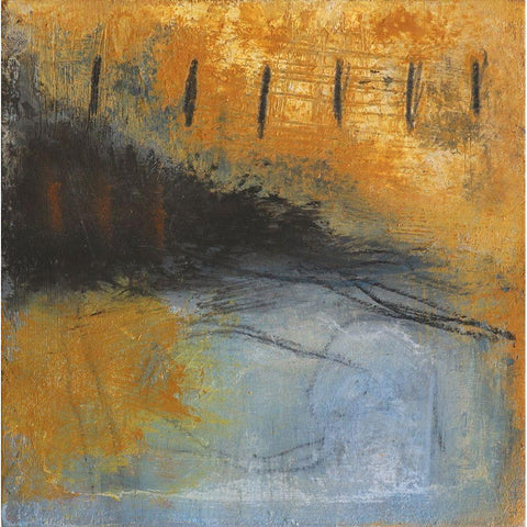 Desertscape 2 White Modern Wood Framed Art Print by Bagnato, Judi