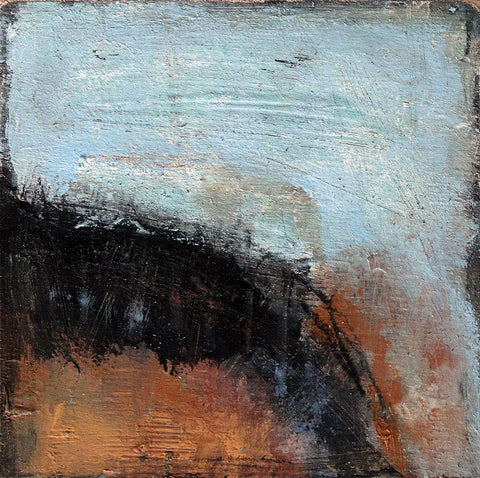 Desertscape 3 White Modern Wood Framed Art Print with Double Matting by Bagnato, Judi