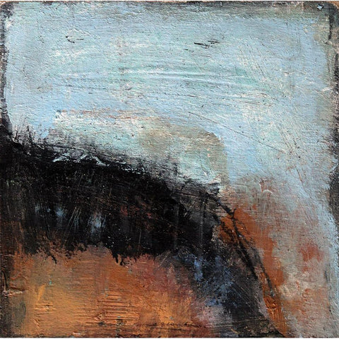 Desertscape 3 Black Modern Wood Framed Art Print by Bagnato, Judi