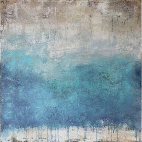 Serenity Paused Black Modern Wood Framed Art Print by Bagnato, Judi