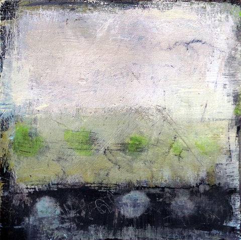 Renewal 2 White Modern Wood Framed Art Print with Double Matting by Bagnato, Judi
