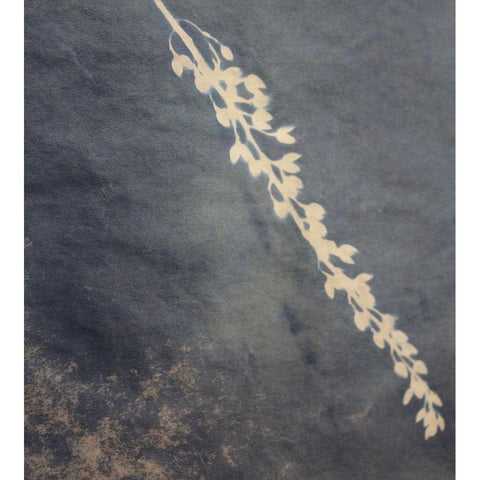 Fern Gold Ornate Wood Framed Art Print with Double Matting by Blue