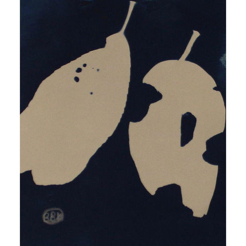 2 Alone White Modern Wood Framed Art Print by Blue