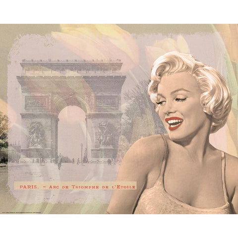 Marilyn Triomphe Black Modern Wood Framed Art Print with Double Matting by Consani, Chris