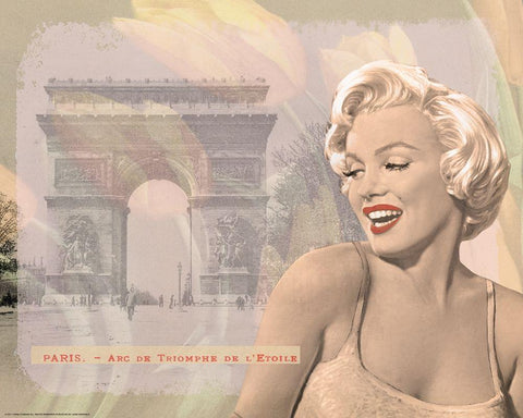 Marilyn Triomphe White Modern Wood Framed Art Print with Double Matting by Consani, Chris