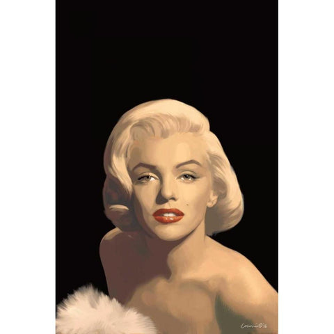 Classic Beauty In Black Black Modern Wood Framed Art Print with Double Matting by Consani, Chris