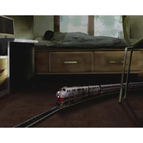 Express Black Modern Wood Framed Art Print with Double Matting by Dean, Bruce