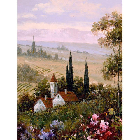 Country Comfort 1 Black Modern Wood Framed Art Print by Gaul, Charles