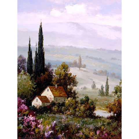 Country Comfort 2 Black Modern Wood Framed Art Print with Double Matting by Gaul, Charles