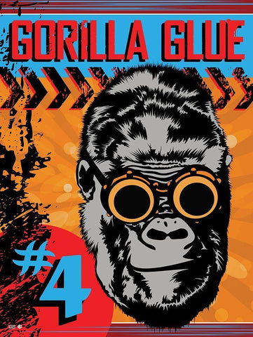 Gorilla Glue Black Ornate Wood Framed Art Print with Double Matting by Has
