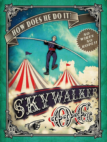 Skywalker Black Ornate Wood Framed Art Print with Double Matting by Has