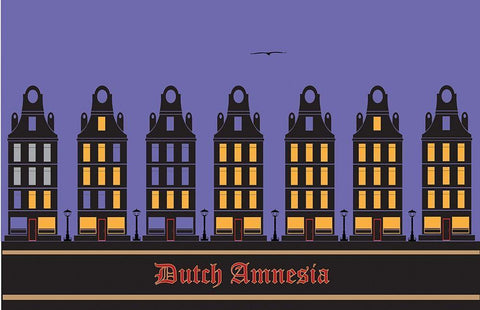 Dutch Amnesia Black Ornate Wood Framed Art Print with Double Matting by Has