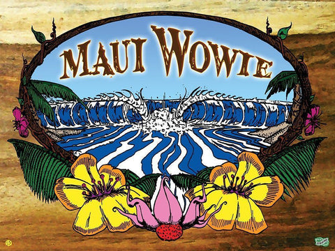Maui Wowie Black Ornate Wood Framed Art Print with Double Matting by Has