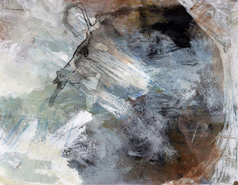 Abide In My Love White Modern Wood Framed Art Print with Double Matting by Bagnato, Judi