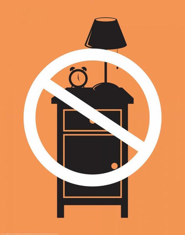 No One Night Stands White Modern Wood Framed Art Print with Double Matting by Brando, JJ