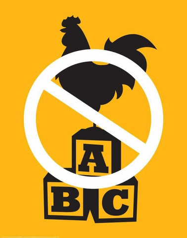 Cock Block Black Ornate Wood Framed Art Print with Double Matting by Brando, JJ