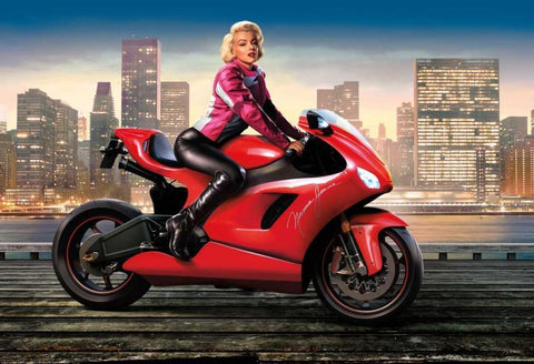 Marilyns Ride Black Ornate Wood Framed Art Print with Double Matting by Brando, JJ