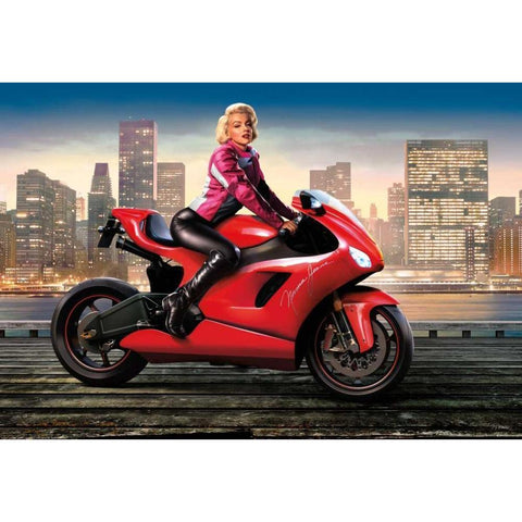 Marilyns Ride Black Modern Wood Framed Art Print by Brando, JJ