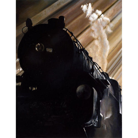 Power  Black Modern Wood Framed Art Print by Gipe, L.