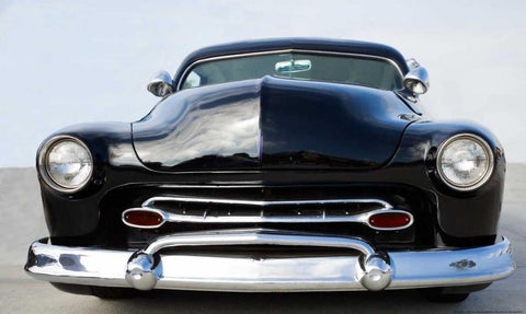 Hot Rod Black Ornate Wood Framed Art Print with Double Matting by Linden, Sally