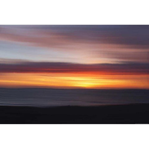 Ocean 3 Black Modern Wood Framed Art Print by Linden, Sally