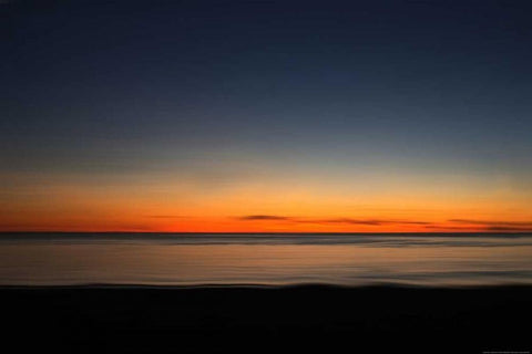 Ocean 7 White Modern Wood Framed Art Print with Double Matting by Linden, Sally