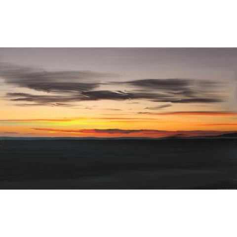 Ocean 10 Gold Ornate Wood Framed Art Print with Double Matting by Linden, Sally