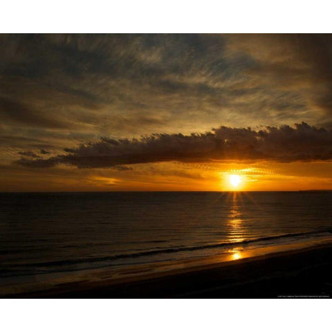 Clouds Of Light Black Modern Wood Framed Art Print with Double Matting by Linden, Sally