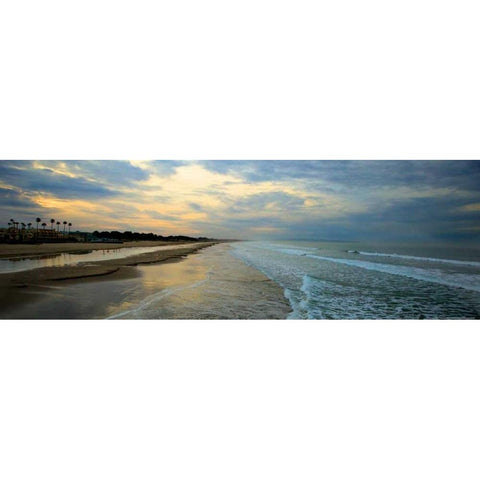 Beach Sky Black Modern Wood Framed Art Print by Linden, Sally