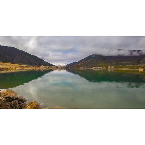 Rifle Gap White Modern Wood Framed Art Print by Linden, Sally