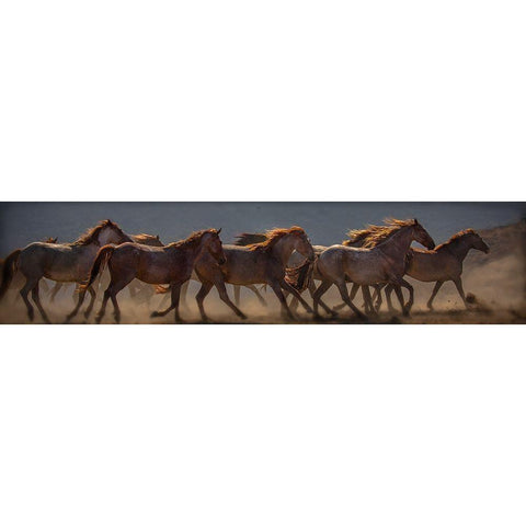 Running Flames White Modern Wood Framed Art Print by Linden, Sally