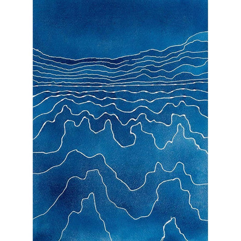 The Path Black Modern Wood Framed Art Print with Double Matting by Van, Laura