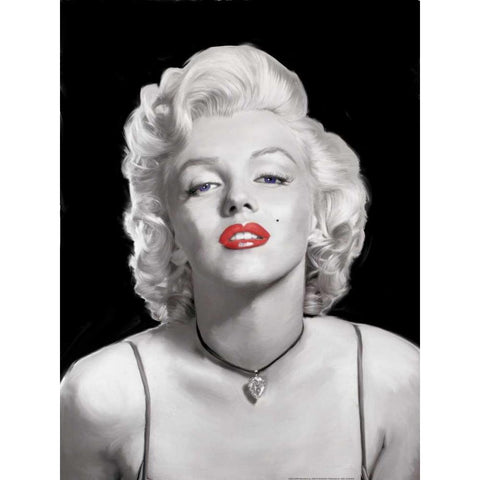 Look Of Love Blue Eyes Black Modern Wood Framed Art Print by Michaels, Jerry