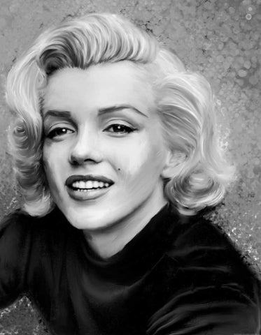 Smile In Gray Sparkle Black Ornate Wood Framed Art Print with Double Matting by Michaels, Jerry