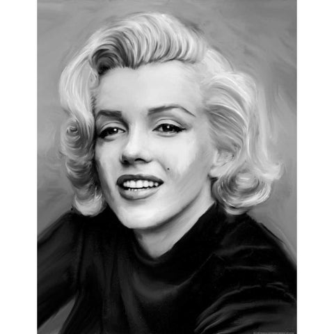 Smile Black Modern Wood Framed Art Print by Michaels, Jerry